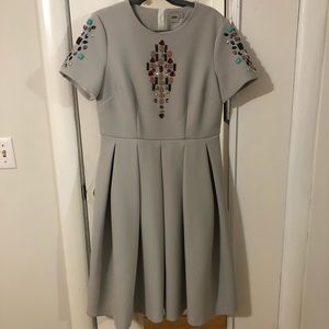 ASOS scuba midi dress with pockets, size 12